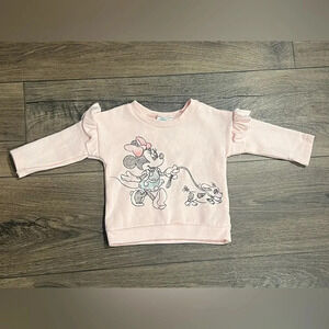 Light Pink Minnie Mouse Sweater 12‎ M